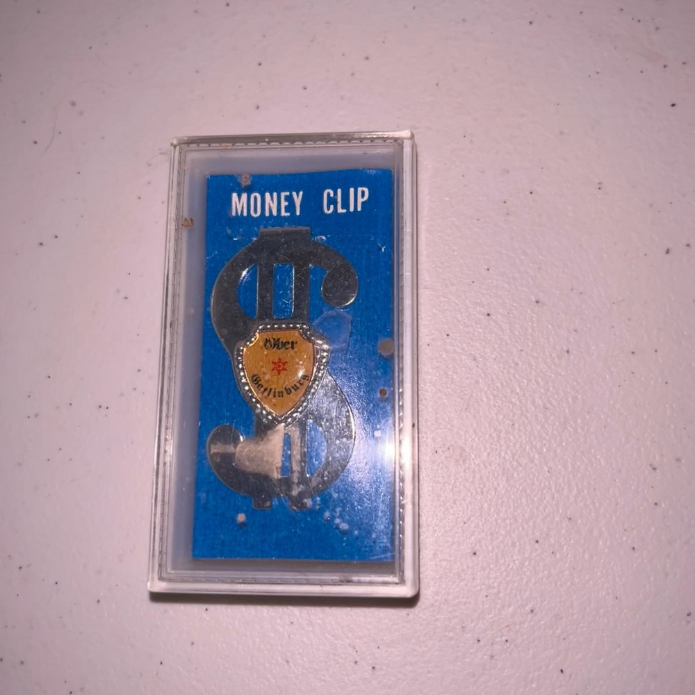 NIB Silver Dollar Sign Money Clip with Gatlinberg Emblem